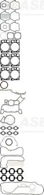 Handler.Part Full gasket set, engine GLASER S3839400 1