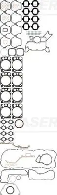 Handler.Part Full gasket set, engine GLASER S3839500 1