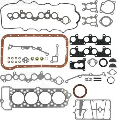 Handler.Part Full gasket set, engine GLASER S8089701 1