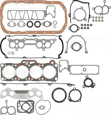 Handler.Part Full gasket set, engine GLASER S8090100 1