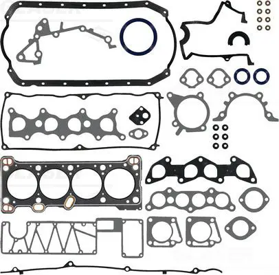 Handler.Part Full gasket set, engine GLASER S8091900 1