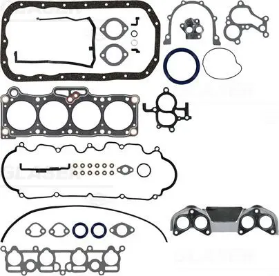 Handler.Part Full gasket set, engine GLASER S8097200 1