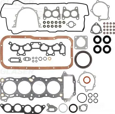 Handler.Part Full gasket set, engine GLASER S8097500 1