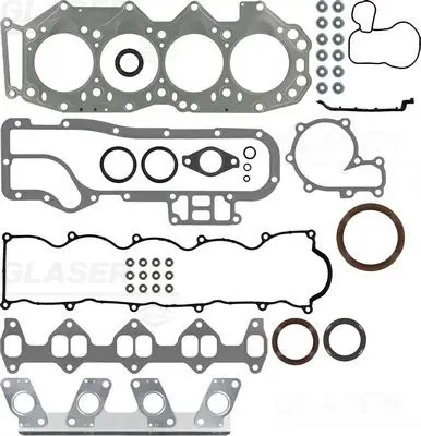 Handler.Part Full gasket set, engine GLASER S4002000 1