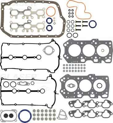 Handler.Part Full gasket set, engine GLASER S3699400 1