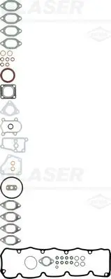 Handler.Part Gasket set, cylinder head GLASER D3626601 1