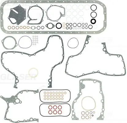 Handler.Part Gasket set, crank case GLASER B3212900 1