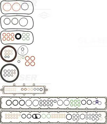 Handler.Part Gasket Set, crank case GLASER B3845400 1