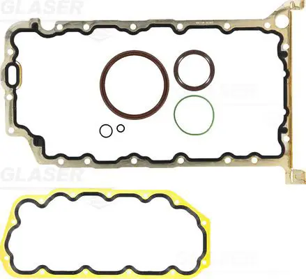 Handler.Part Gasket set, crank case GLASER B3674200 1