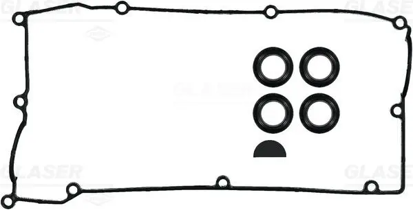 Handler.Part Gasket set, cylinder head cover GLASER V9007000 1