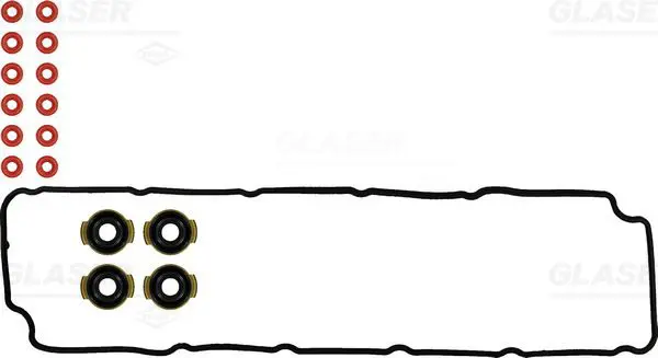 Handler.Part Gasket set, cylinder head cover GLASER V3869500 1