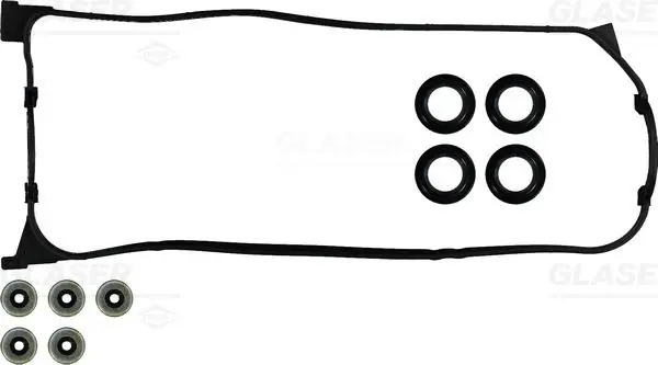 Handler.Part Gasket set, cylinder head cover GLASER V8322800 1