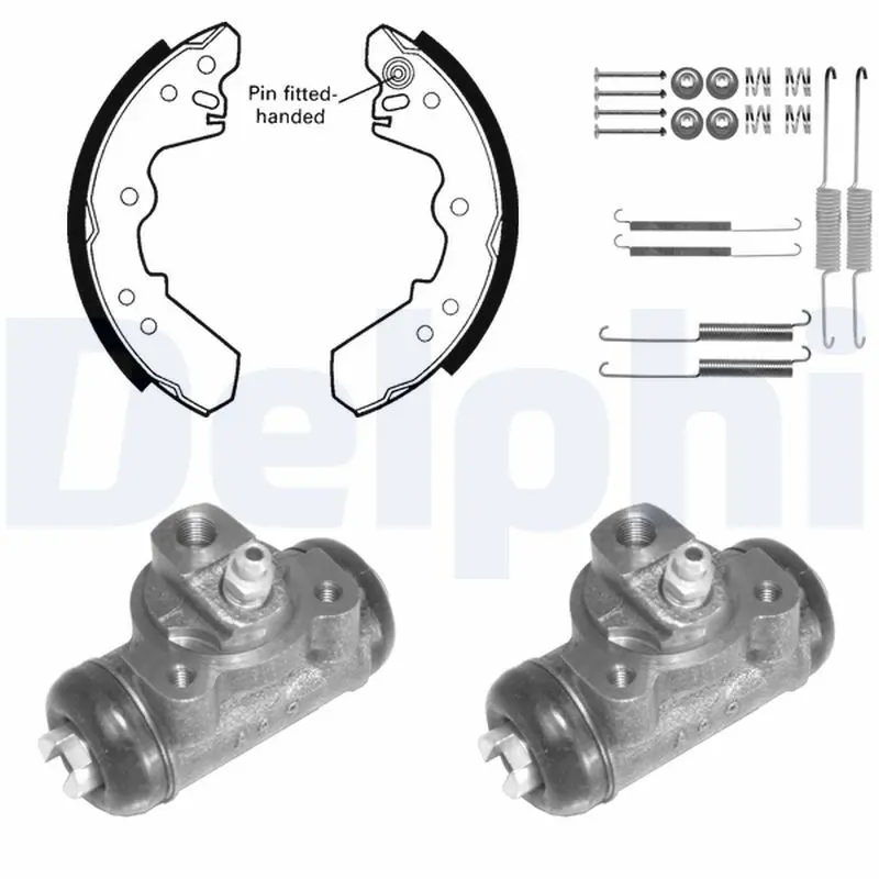 Handler.Part Brake shoe set DELPHI 1051 1