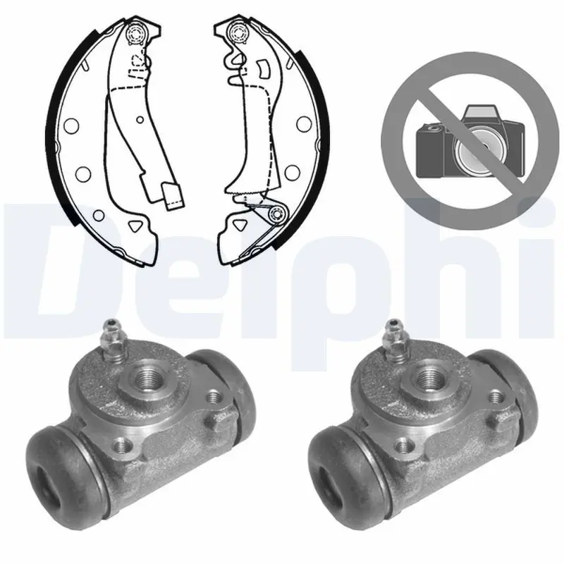 Handler.Part Brake shoe set DELPHI 631 1