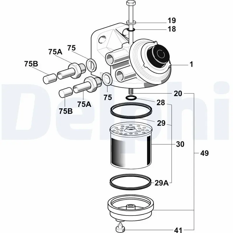 Handler.Part Brake shoe set DELPHI 632 1