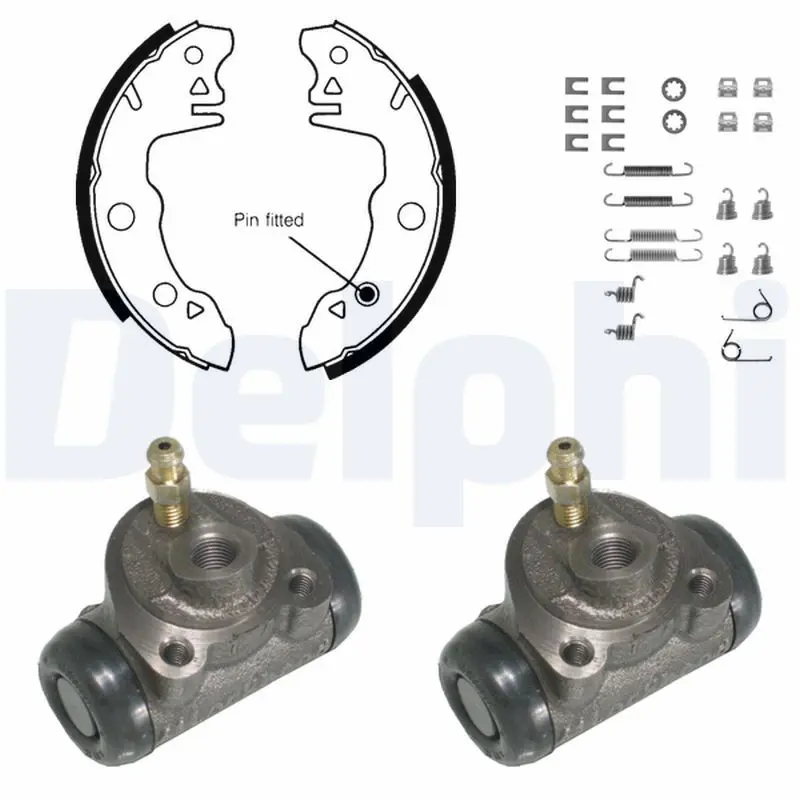 Handler.Part Brake shoe set DELPHI 638 1