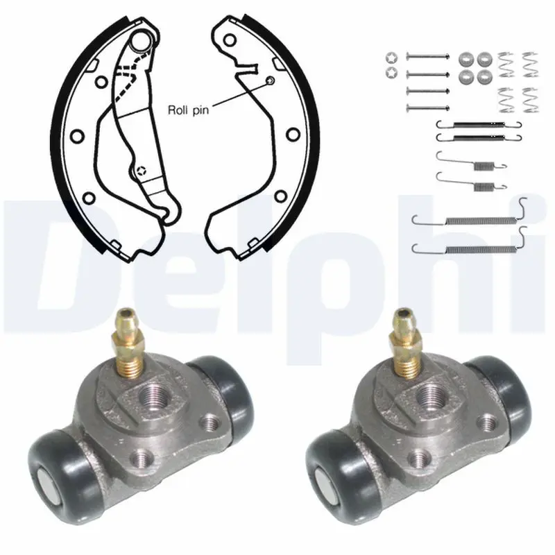 Handler.Part Brake shoe set DELPHI 742 1