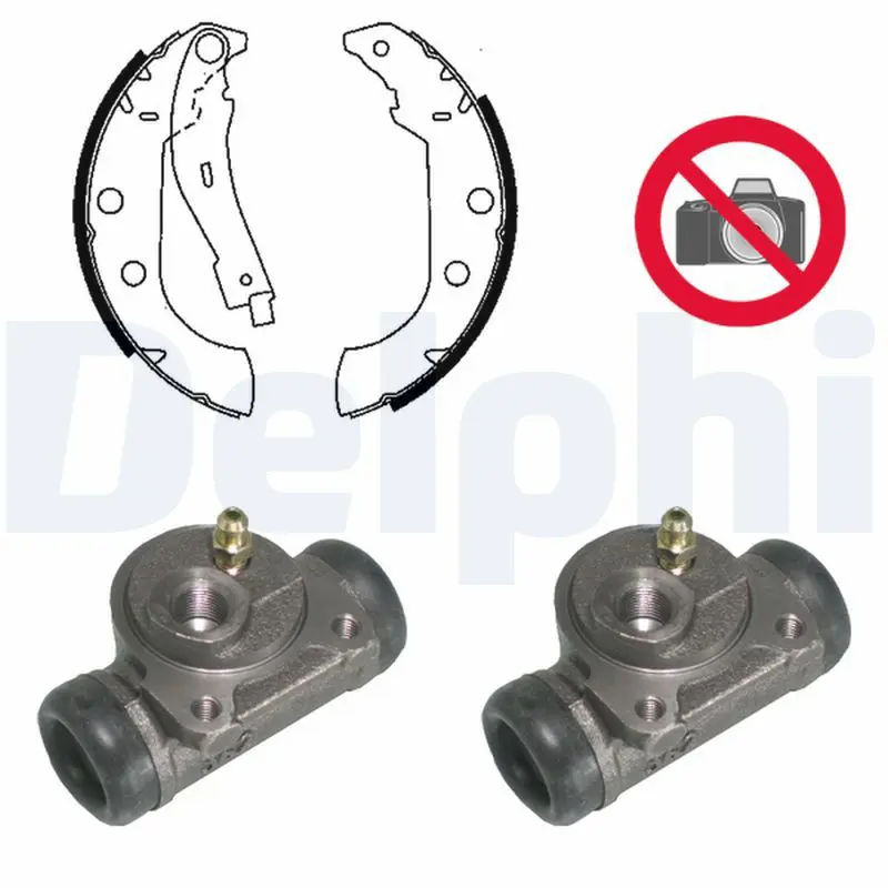 Handler.Part Brake shoe set DELPHI 763 1