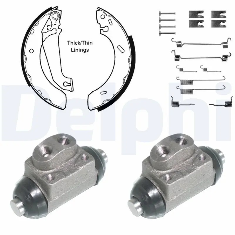 Handler.Part Brake shoe set DELPHI 842 1