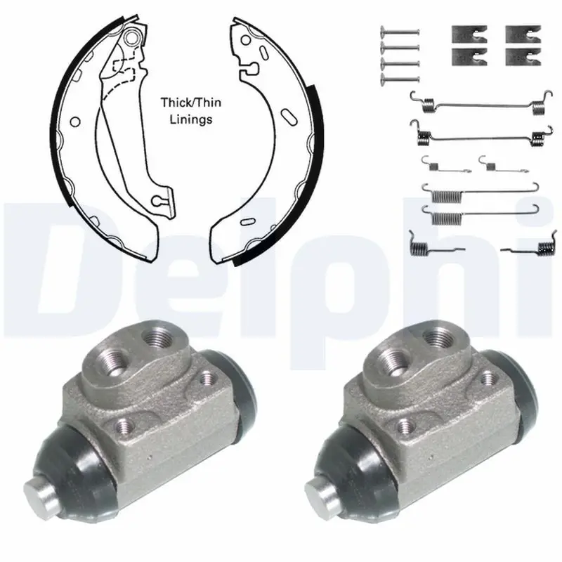 Handler.Part Brake shoe set DELPHI 843 1