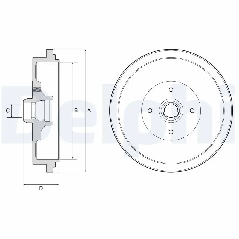 Handler.Part Brake drum DELPHI BF320 1