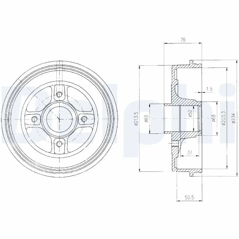 Handler.Part Brake drum DELPHI BF427 1