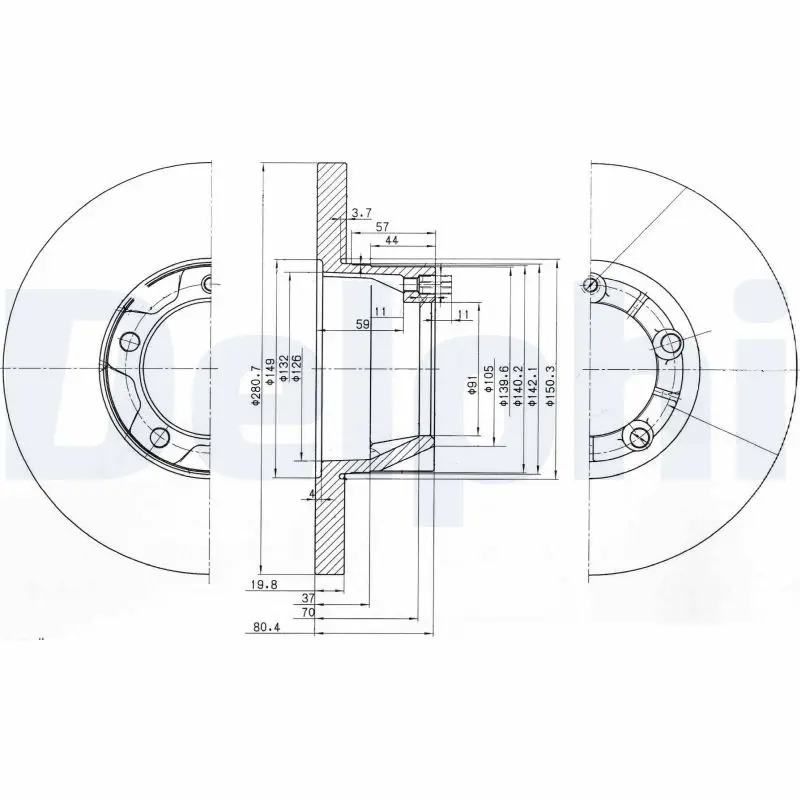 Handler.Part Brake disc DELPHI BG2163 1