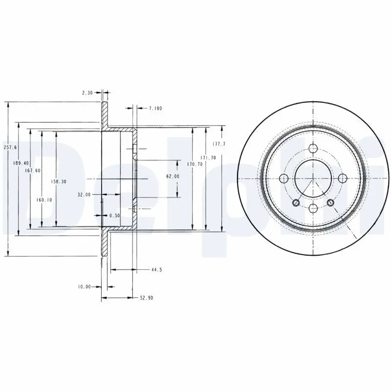 Handler.Part Brake disc DELPHI BG2202 1