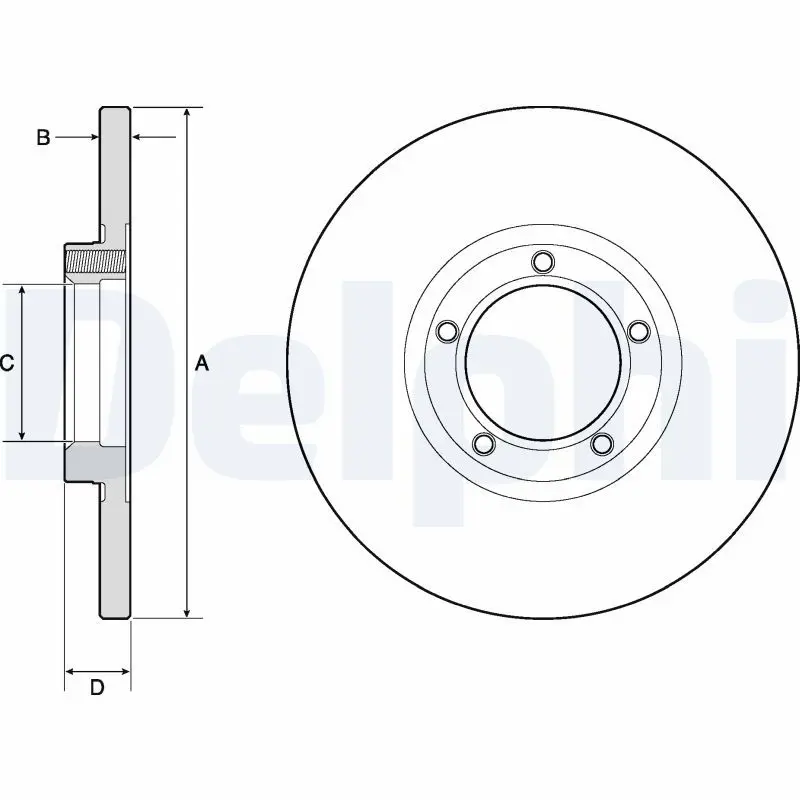 Handler.Part Brake disc DELPHI BG2349 1