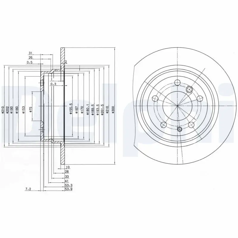 Handler.Part Brake disc DELPHI BG2431 1