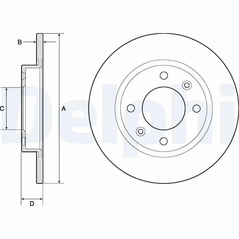 Handler.Part Brake disc DELPHI BG2572 1