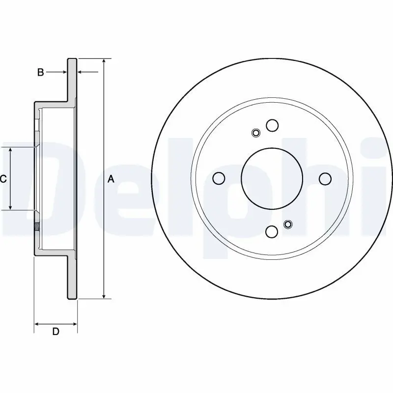 Handler.Part Brake disc DELPHI BG2634 1