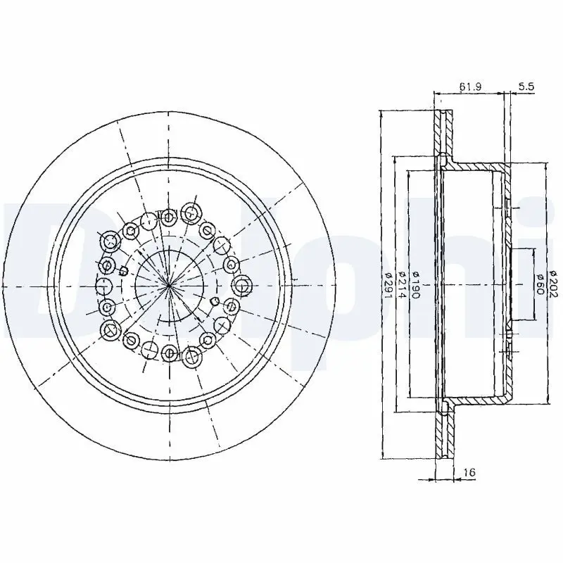 Handler.Part Brake disc DELPHI BG2662 1