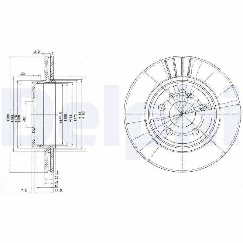 Handler.Part Brake disc DELPHI BG2740 1