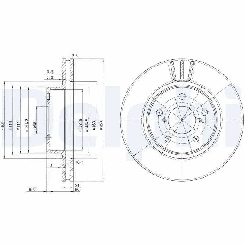 Handler.Part Brake disc DELPHI BG2767 1