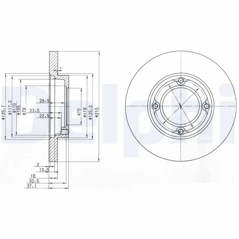 Handler.Part Brake disc DELPHI BG2797 1