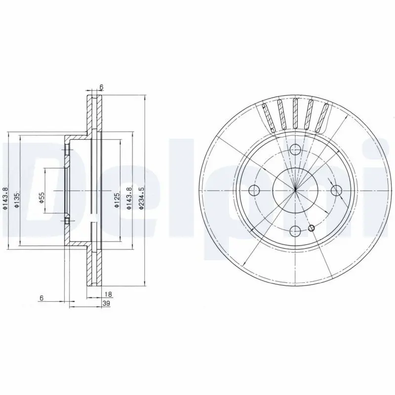 Handler.Part Brake disc DELPHI BG2802 1