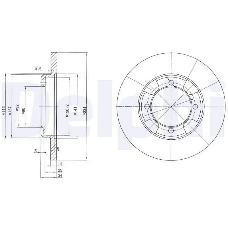 Handler.Part Brake disc DELPHI BG2807 1