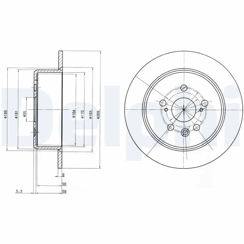 Handler.Part Brake disc DELPHI BG2884 1