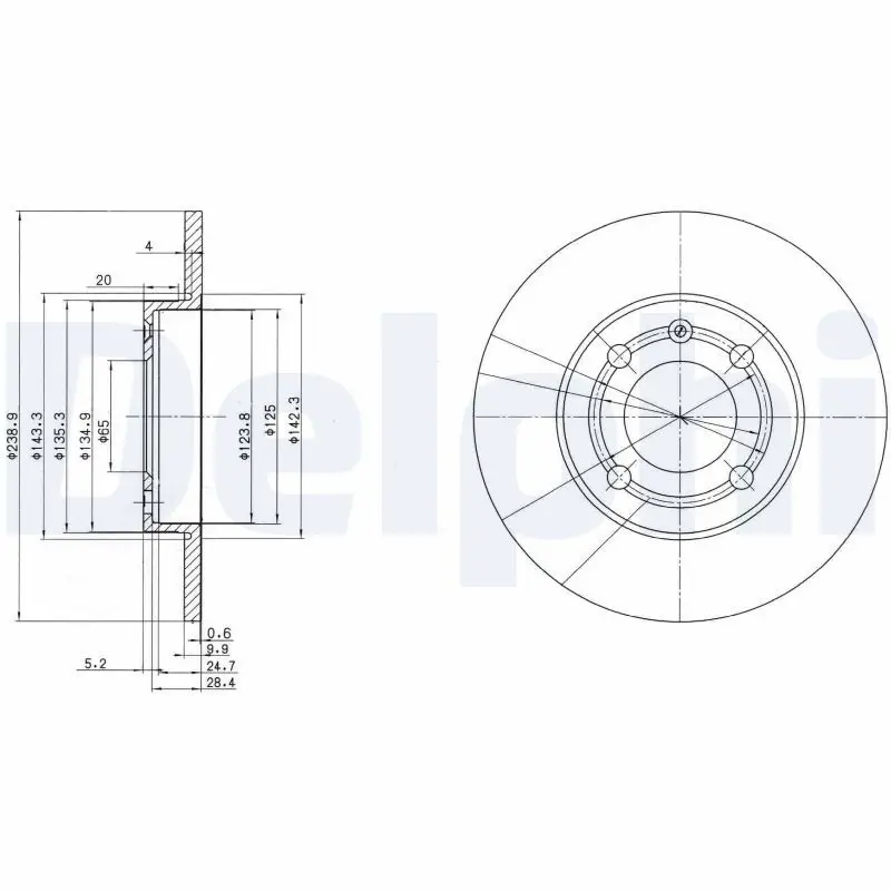 Handler.Part Brake disc DELPHI BG2911 1