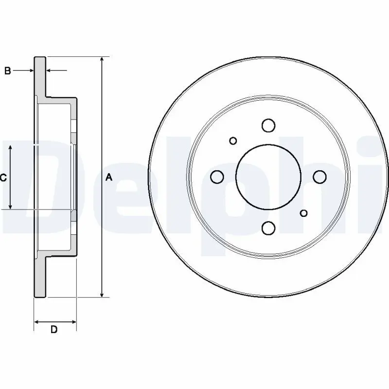 Handler.Part Brake disc DELPHI BG3112 1