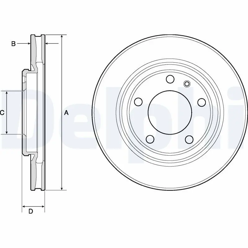 Handler.Part Brake disc DELPHI BG3204 1