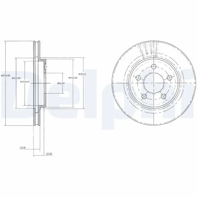 Handler.Part Brake disc DELPHI BG3594 1