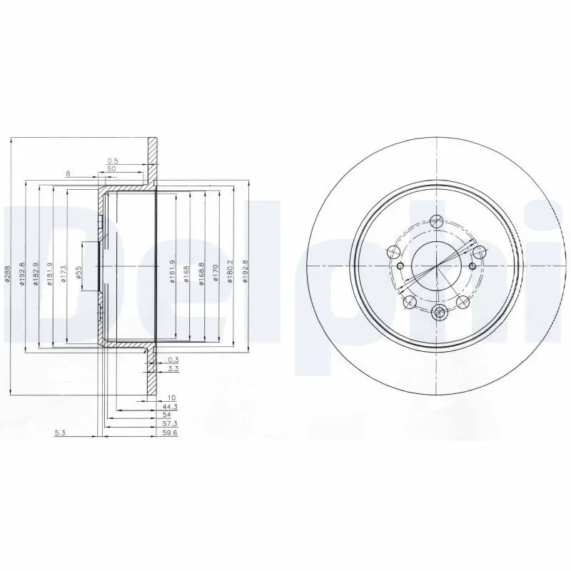 Handler.Part Brake disc DELPHI BG3777 1