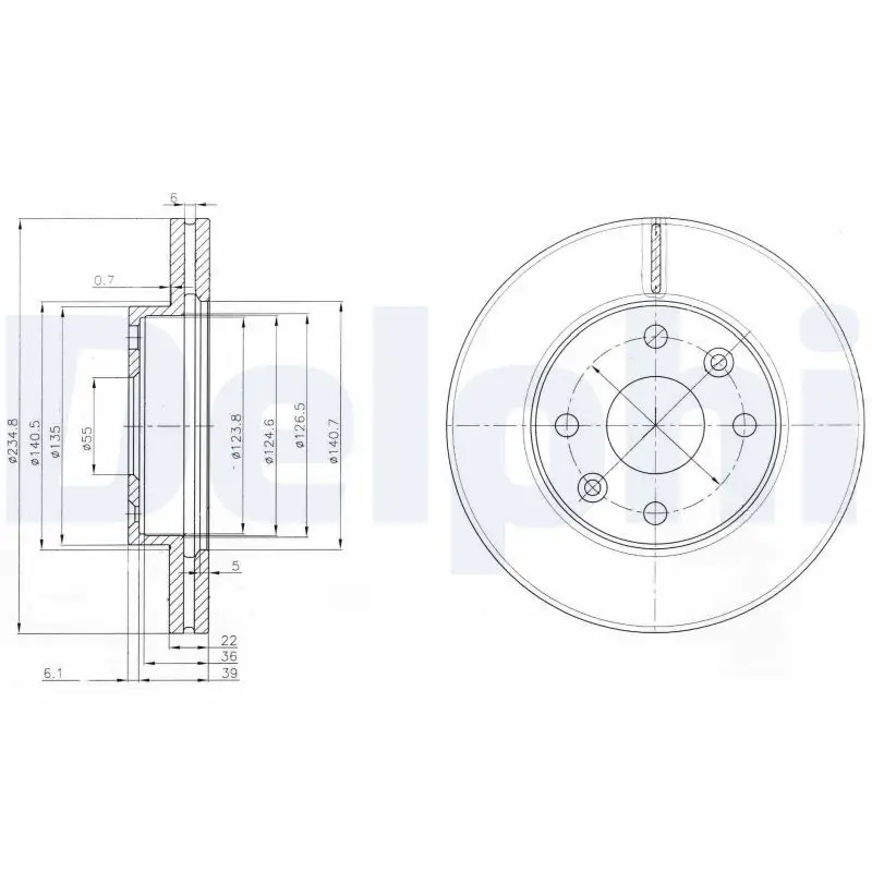 Handler.Part Brake disc DELPHI BG3802 1