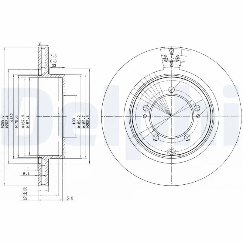 Handler.Part Brake disc DELPHI BG3811 1