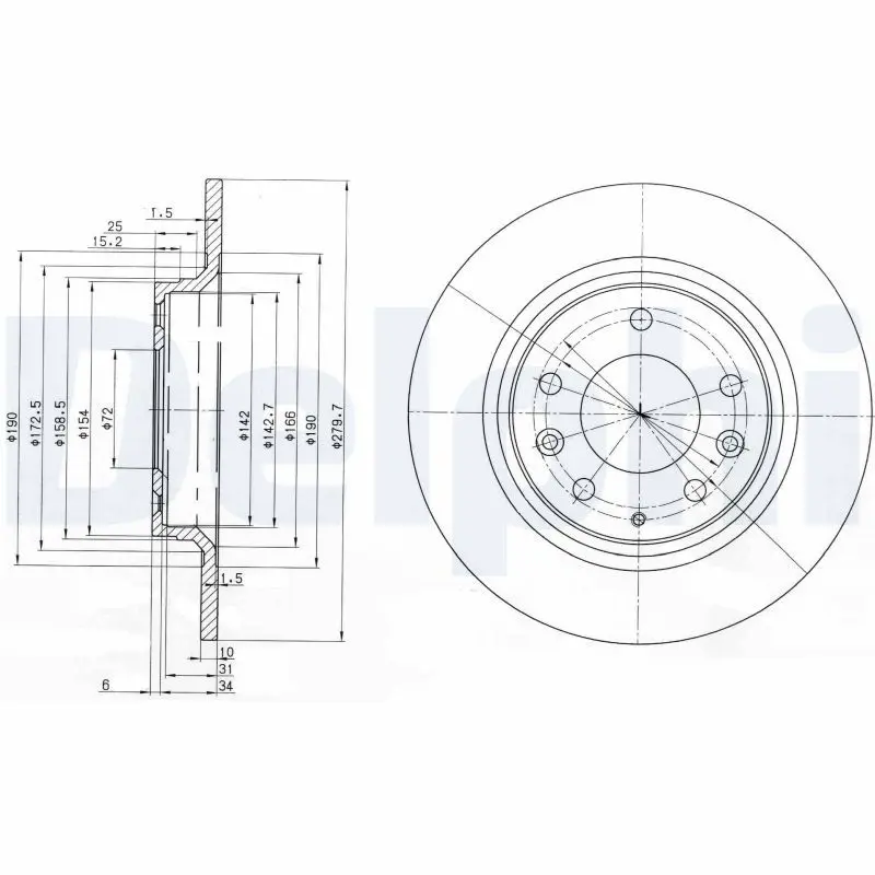 Handler.Part Brake disc DELPHI BG3875 1