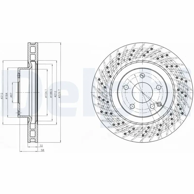 Handler.Part Brake disc DELPHI BG3883 1