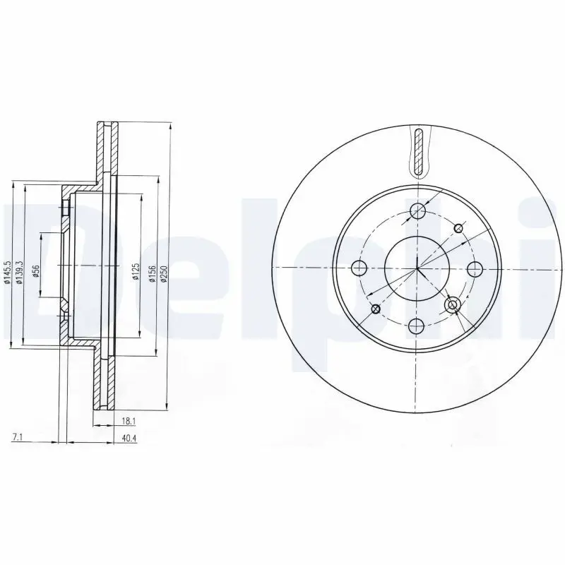 Handler.Part Brake disc DELPHI BG3920 1