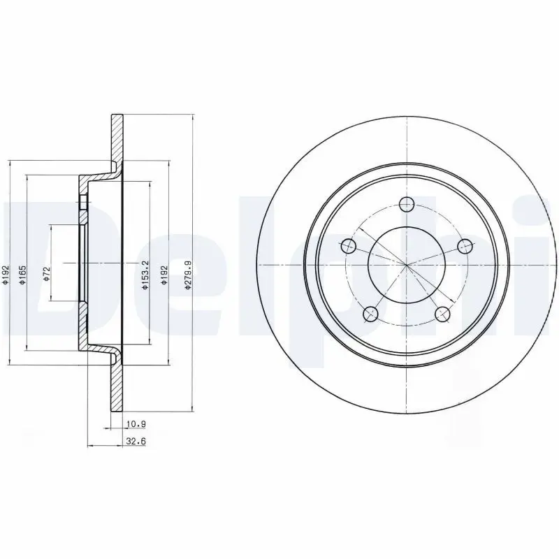 Handler.Part Brake disc DELPHI BG3930 1